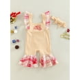 thumbnail image 2 of Arvbitana Baby Boy Girl Christmas Clothes Ruffle Sleeveless Romper Jumpsuit Playsuit  +Headband 2Pcs, 2 of 9