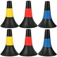 thumbnail image 1 of 6Pcs Multi-function Soccer Cones Portable Disc Cones Professional Agility Cones, 1 of 9