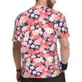 thumbnail image 2 of Wukai Japanese Cherry Blossoms Print Men's Short-Sleeved Mesh T-Shirt,Quick-Dry Short Sleeve Workout T-Shirt-3X-Large, 2 of 8