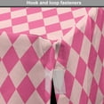 thumbnail image 4 of Geometric Rhombus Dog Crate Cover, Pattern of Pink Monochrome Argyle Feminine Concept Illustration, Easy to Use Pet Kennel Cover Small Dogs Puppies Kittens, 7 Sizes, Pink and Blush, by Ambesonne, 4 of 6