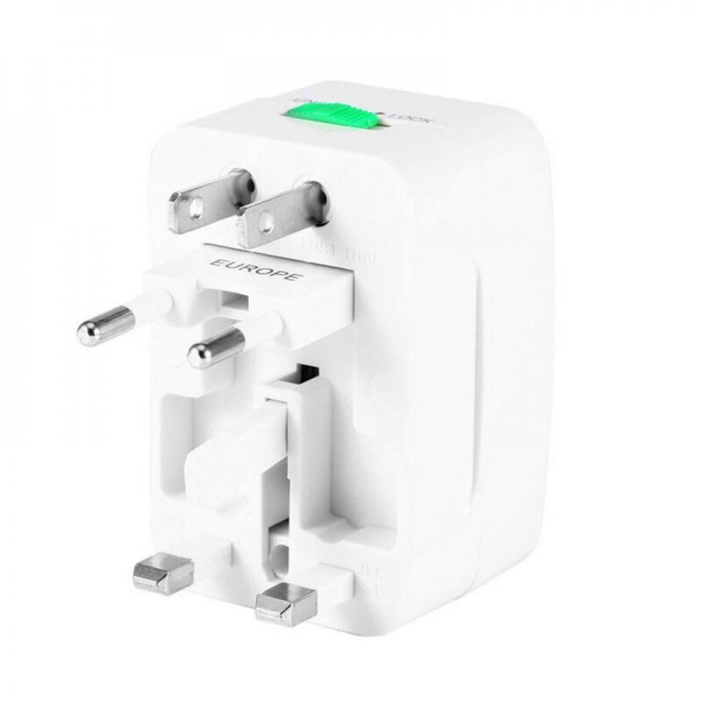 Universal Travel Adapter NOS Plug Travel Scraps AC Power Adapter Socket Converter Flame Retardant ABS White Plug Adapter