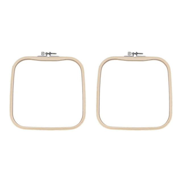 simhoa 2 Pieces Cross Stitch Loops Hexagon Display Frame Reusable Cross Stitch Frame 20cmx20cm