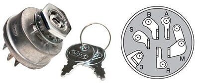 Interruttore Di Accensione Indak 103991 Per Toro Wheel Horse &ndash; Con Chiavi, Nuovo