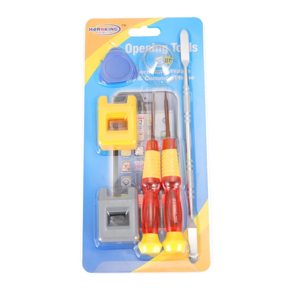 ROMANSENTIAL 7 Pcs Professional Repair Tool Kit for Phone Fixing Tools in Yellow ABS Material