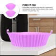 thumbnail image 4 of Shisuyan Pot de Friteuse à Air Chaud Réutilisable Violet Sans BPA 2 Pcs 7.86x7.86x2.28 Po, 4 of 8