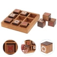 thumbnail image 4 of 1 Set Tic Tac Toe Wooden Board Games Parent-Child Intelligence Leisure Game Toy, 4 of 5