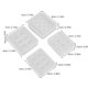 thumbnail image 2 of 4pcs Silicone Bead Molds With Holes Sphere Ball And Square Shapes Resin Epoxy Mold For Jewelry Polymer Clay Soap Making Cabochon Gemstone Diy Crafting, 2 of 3