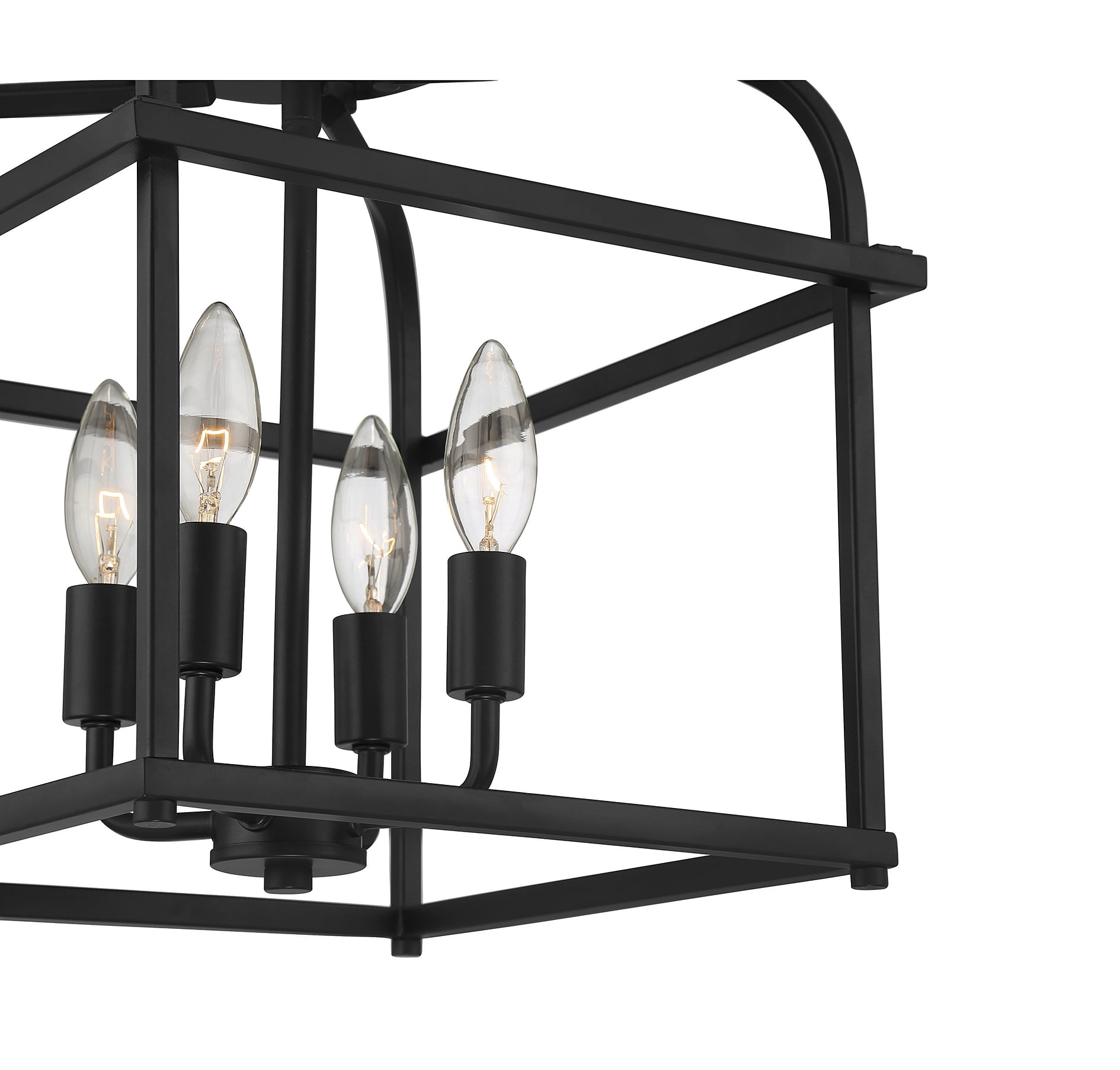 Trade Winds Lighting 4-Light Ceiling Light In Matte Black