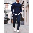 thumbnail image 4 of Jersey de cuello redondo para hombre Jersey de punto Jersey de invierno de punto fino para hombre (XXXL), 4 of 5