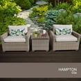 thumbnail image 2 of Hampton 3 Piece Outdoor Wicker Patio Furniture Set 03a, 2 of 7