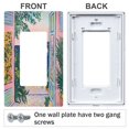 thumbnail image 3 of Yayeee Rocker Switch Wall Plate 3-Gang 6.5"x4.6" Home Decorative Outlet Cover, Colorful Seaside, 3 of 6