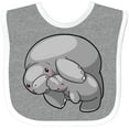 thumbnail image 3 of Inktastic Cute Manatee Family Boys or Girls Baby Bib, 3 of 4