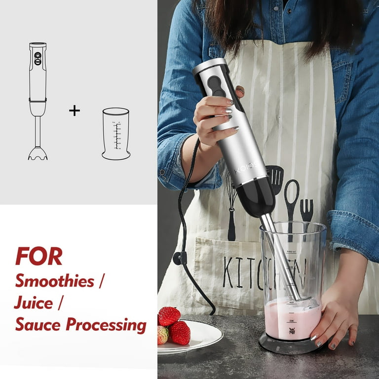 KOIOS HB-103SDS 1000W 5-in-1 Low Noise Immersion Hand Blender
