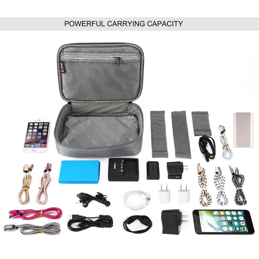 3pcs/set Electronic Accessories Storage Bag Case Travel Organizer Triple Set 