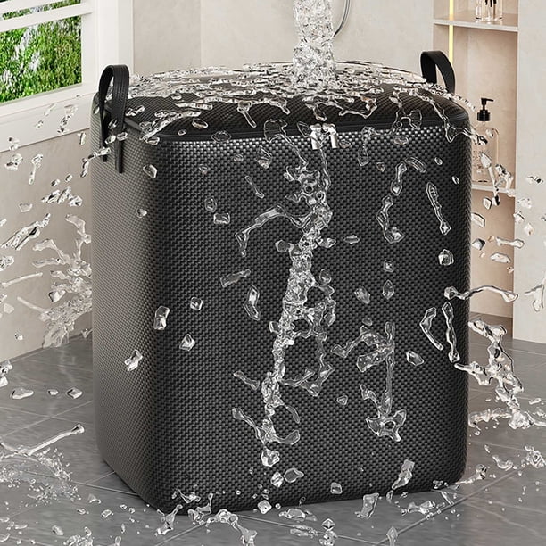 Xihbxyly Bolsa de Almacenamiento de Gran Capacidad, Cierre de Doble Cremallera, Asa Reforzada, Gran Capacidad, Diseño Plegable, Versátil para Colchas, Ropa y Juguetes, Fácil de Guardar, Ideal para Vi