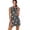 Black Leopard, variant on Aplkyhs Palm Leaf Golf Dress Lightweight Golf Dress for Hot Weather Ruffle Zip Up Polyester Material Moisture Wicking Stretch for Golf Enthusiasts