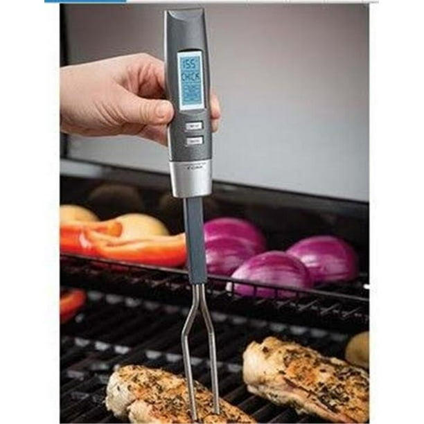 Center Link Media grillfork Digital Meat Thermometer Fork