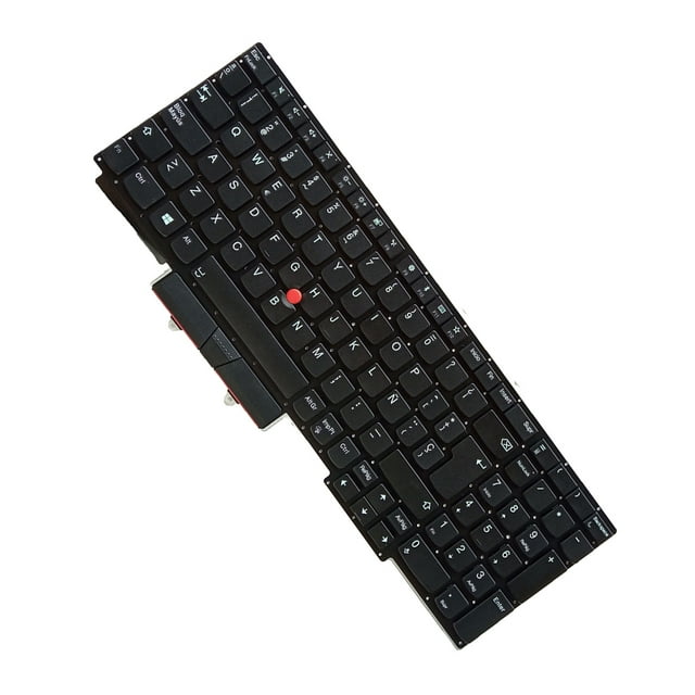 fastboy Laptop Black Keyboard Pointer Notebook Sensitive Key Board without Backlit PC Accessories Replacement for Thinkpad E15 GEN 1