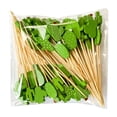 thumbnail image 2 of Farfi 100 Pcs Food Picks Disposable Bamboo No Harm Cactus Shape Salad Sticks for Banquet (Type A,12cm), 2 of 13