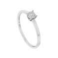 thumbnail image 2 of Bliss by Damiani 18k White Gold Diamonds Engagement Ring 0.08cttw Size 6.5, 2 of 4