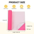 thumbnail image 2 of Vinilo permanente rosa fluorescente Uxcell, rollo de vinilo adhesivo de 10 pulgadas x 14 pies para corte de calcomanías, señales, álbumes de recortes, manualidades DIY, decoración del hogar, 2 of 6