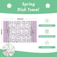 thumbnail image 6 of Purple Lavender Vase Spring Kitchen Towels Dish Towels Set of 2,Blooms Sign Hand Towels 18x26 Inch Drying Dishcloth,Farmhouse Home Seasonal Spring Decorations AD292, 6 of 6
