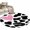 Black, variant on Round Rug 3.3Ft Washable Non-Slip, Cow Printed Circle Area Rugs for Living Room Bedroom, Modern Black Animals Textured Pink Love Heart Indoor Floor Mats Carpet Runner for Home Decor Aesthetic