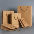 thumbnail image 6 of Kraft Paper Bag Bag withHandle Small Paper Bag Party Shopping Bag, 6 of 9