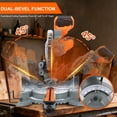 PRO 10-Inch Double Bevel Compound Oblique Saw, 5000RPM, 15A Power Miter ...