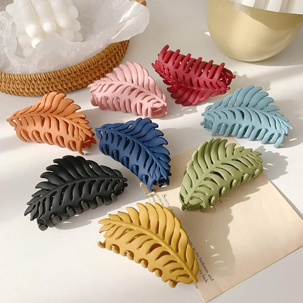 Ladies Women Large Hair Claw Clamps Clips Leaves Claw Clamp Hair Accessories M6M9