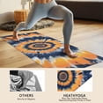 thumbnail image 4 of Orange Blue Tie Dye Mandala Pattern Hot Yoga Mat Towel Non Slip for Hot Yoga - Quick-Drying Yoga Mat Cover with 4 Corner Pockets with Travel Bag - Hot Yoga Towel Non Slip 70"x26", 4 of 6