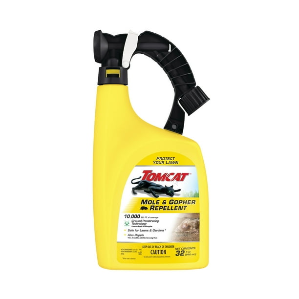Tomcat Mole & Gopher Repellent Ready-To-Spray, Formulated with Castor