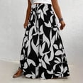 thumbnail image 6 of Cmfcve Women's Plus Size Summer Wide Leg Palazzo Pants High Waisted Flowy Casual Lounge Boho Beach Trousers, 6 of 6