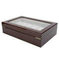 thumbnail image 4 of Watch Display Box12 Grids Wood Watch Wrist Watches Organizer Wood Watch Display Box Ultimate Reliability, 4 of 4