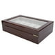thumbnail image 4 of Caja de madera para relojes de pulsera Bling Bling 12 rejillas, 4 of 12