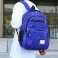 thumbnail image 5 of UJNDER Stylish Space Themed Casual Backpack with Starry Print and Laptop Compartment Lightweight Daypack for Students Everyday Use,Blue,Mid, 5 of 9