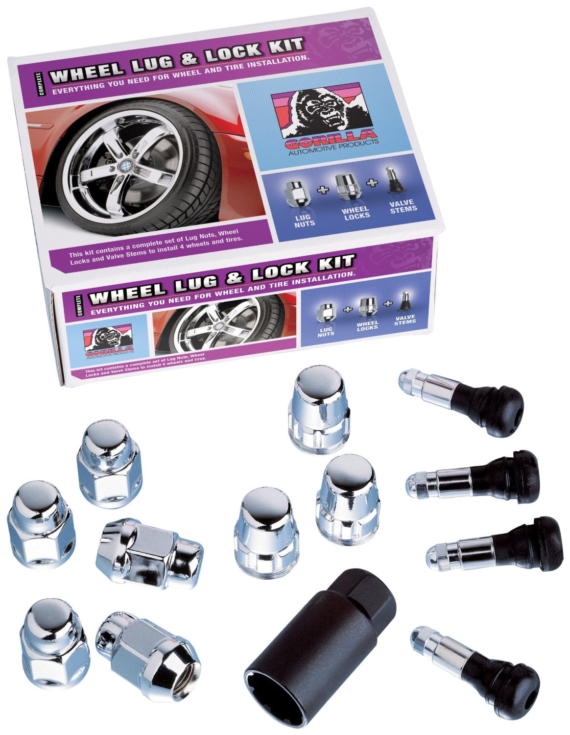 Gorilla Automotive 71983 Acorn Wheel Installation Kit (1/2" Thread Size