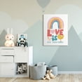 thumbnail image 2 of Stupell Industries Whimsical Kid's Rainbow Love Is All You Need Quote Canvas Wall Art Design by Jennifer McCully, 36" x 48", 2 of 6