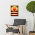 thumbnail image 2 of Tokyo Sunrise Minimalist Industrial Red Black Artwork Framed Wall Art Print A4, 2 of 4
