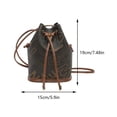 thumbnail image 2 of Bolso elegante para mujer, bolso tipo cubo con cordón de PU de gran capacidad para viajes al aire libre, 2 of 4