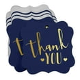 thumbnail image 3 of Inkdotpot Real Gold Foil Thank You Bridal Shower-Baby Shower-Retirement-Wedding-Birthday Tags Favor Bracket Shape Hang Pack Of 50 Paper Tags, 3 of 7