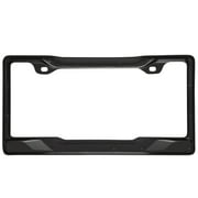 Auto Drive Universal Metal Sport Grill License Plate Frame, Black