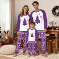 thumbnail image 6 of Busydd Family Pajamas Matching Sets Trendy Casual Print Christmas Pajamas Loungewear Round Neck Long Sleeve Tops and Pants Matching Christmas Pajamas for Family, 6 of 7