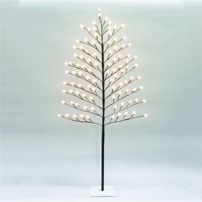 Celebrations 9016099 4 ft. Prelit LED Stick Tree 95 Lights, Warm White