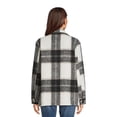 thumbnail image 3 of Jason Maxwell Women's and Women's Plus Size Plaid Button Down Shacket, Sizes S-3X, 3 of 5
