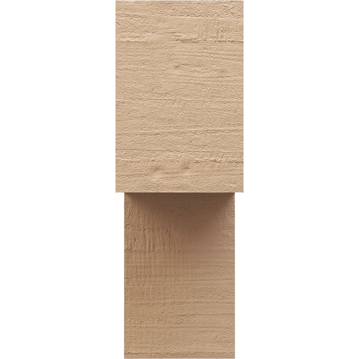12"W x 24"D x 36"H Classic Chapel Hill Rough Cedar Woodgrain TimberThane Corbel, Primed Tan