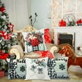 thumbnail image 6 of 4pcs Christmas Pillow Covers 18 x 18 Inch Xmas Winter Pillow Cushion Cases for Christmas Holiday Home Decorations Throw Outdoor Seasonal Pillow Covers for Couch Sofa Farmhouse, 6 of 6