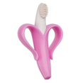 thumbnail image 2 of Pink Banana Toothbrush, Training Teether Tooth Brush For Infant, Baby, And Toddler, 2 of 5