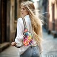 thumbnail image 5 of FORMRS Womens Crossbody Sling Bag Travel Daypack Shoulder Chest Backpack, Green Colorful Circles, 5 of 7