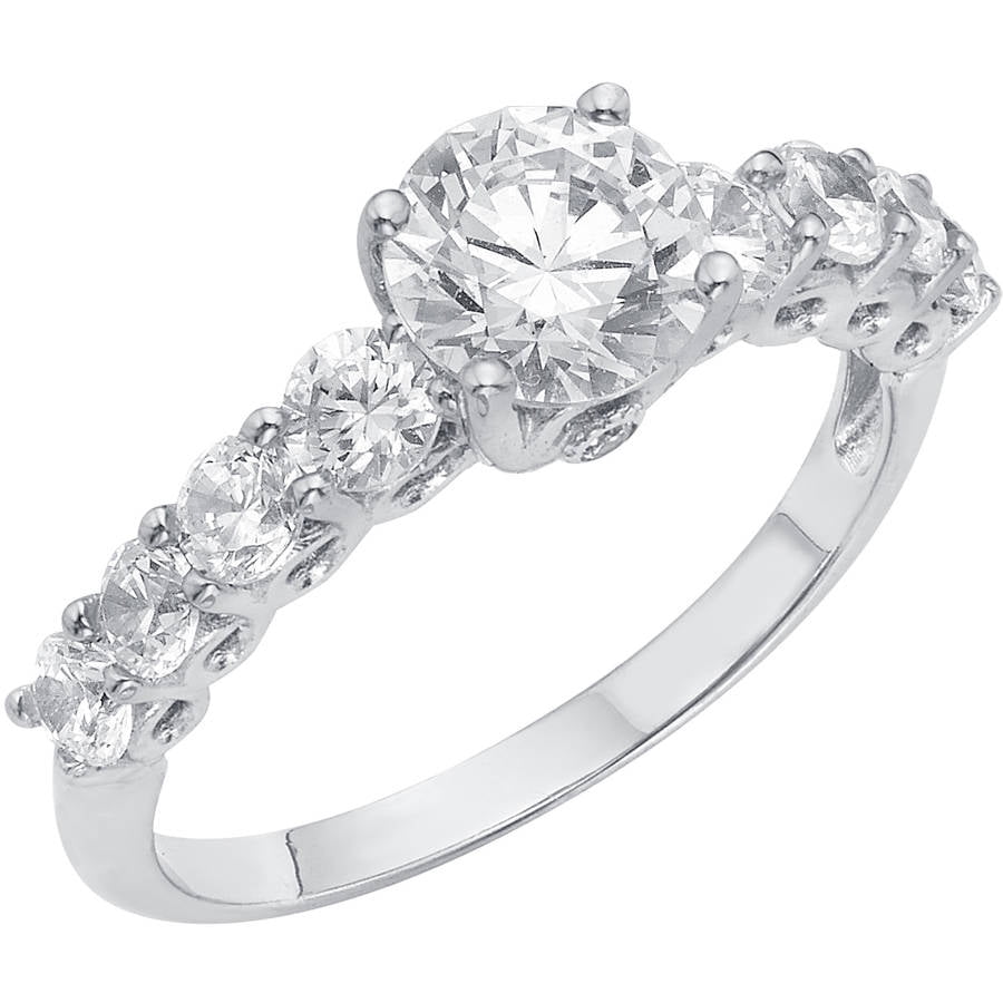 Arista Arista 3/4 Carat T.G.W. RoundCut CZ and Swarovski Crystal